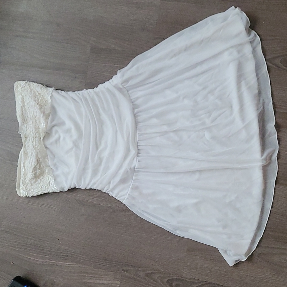 Strapless Y2K mini dress